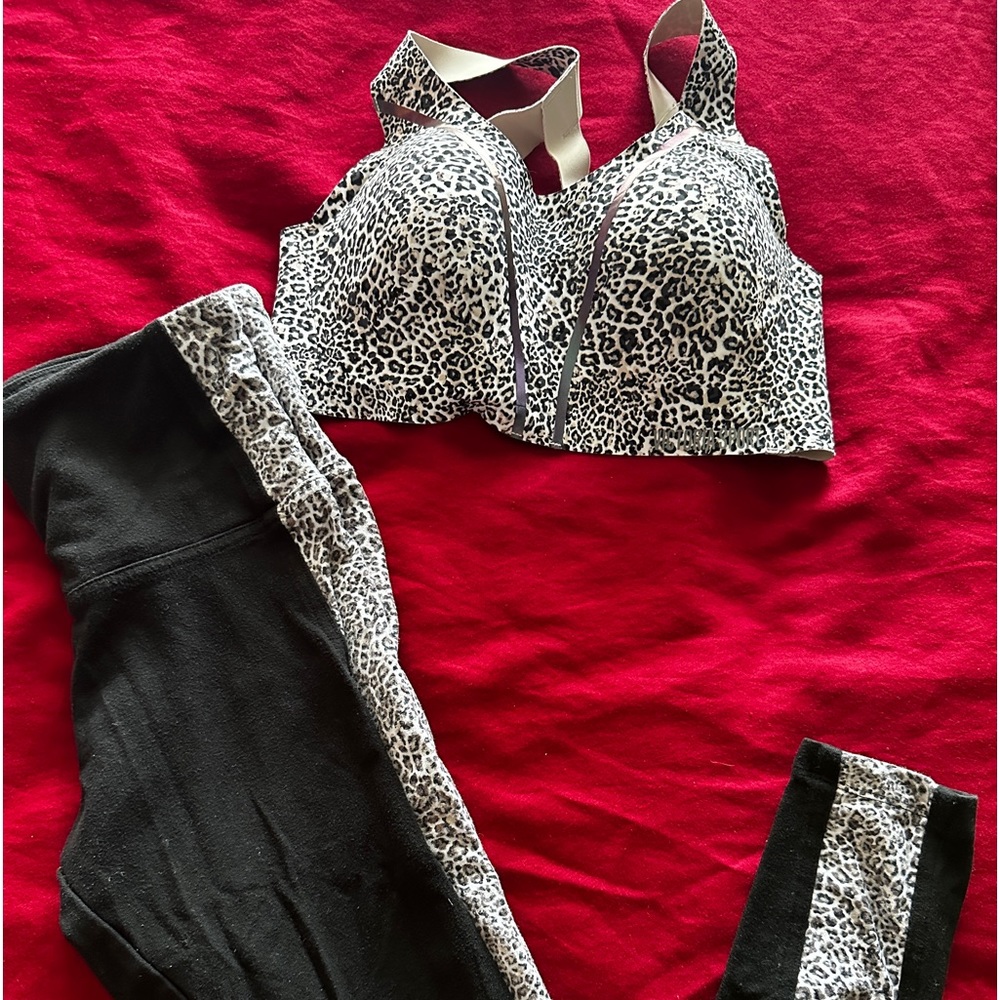 Victoria’s Secret Sport Cheetah Print set with sports bra and matching leggings